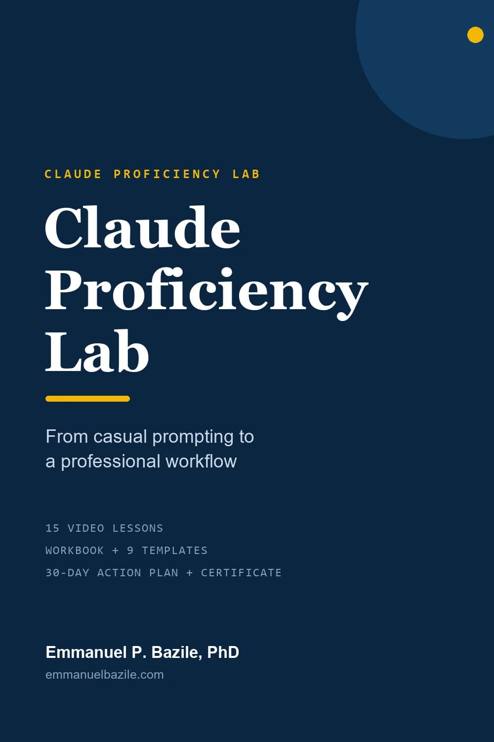 Cover of Claude Proficiency Lab