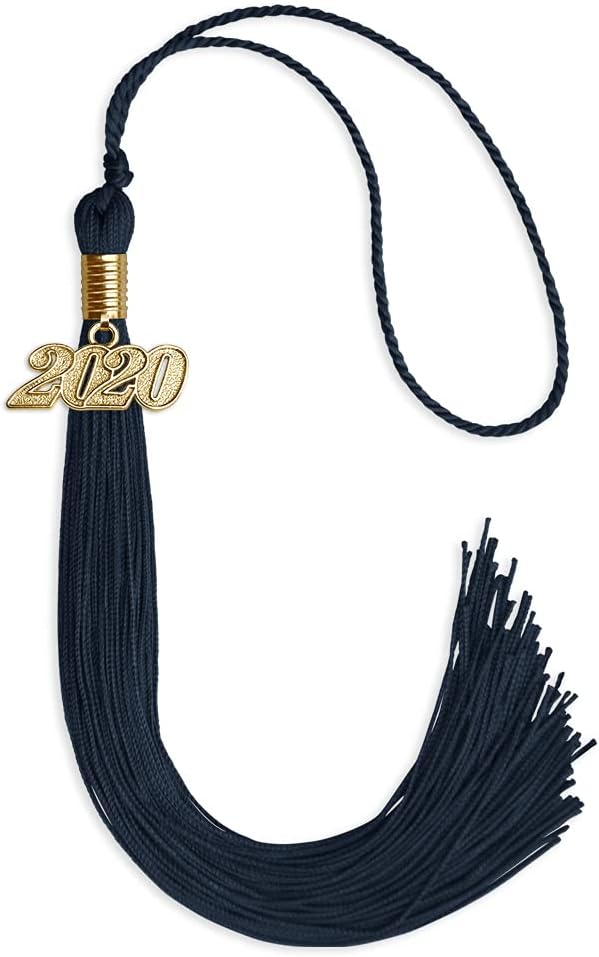 Endea Graduation Single Color Tassel with Gold Date Drop (Light Blue, 2025)