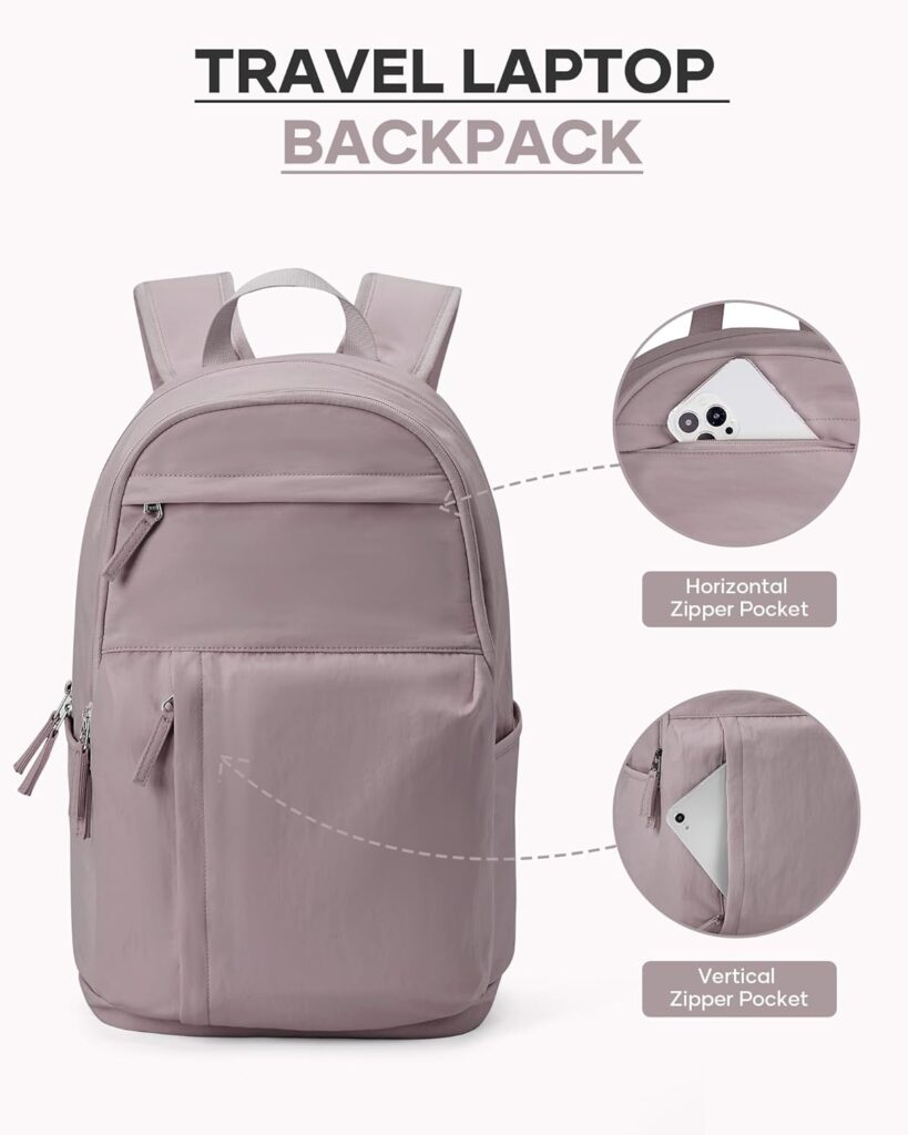 suratio School Backpack Teenager Girls Plain Backpack Womens Casual School Backpack Casual Daypacks for Teenage Girls Lightweight Backpack Waterproof