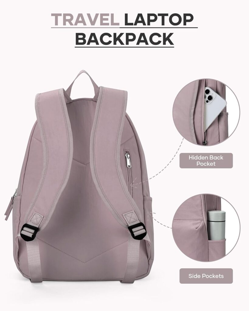 suratio School Backpack Teenager Girls Plain Backpack Womens Casual School Backpack Casual Daypacks for Teenage Girls Lightweight Backpack Waterproof